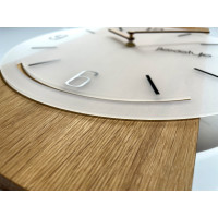 Geometrické nástenné drevené hodiny 40cm, z240-md-dx